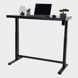 Homii All-in-One-Glass-Top-Standing-Desk-Heighrt-Adjustable